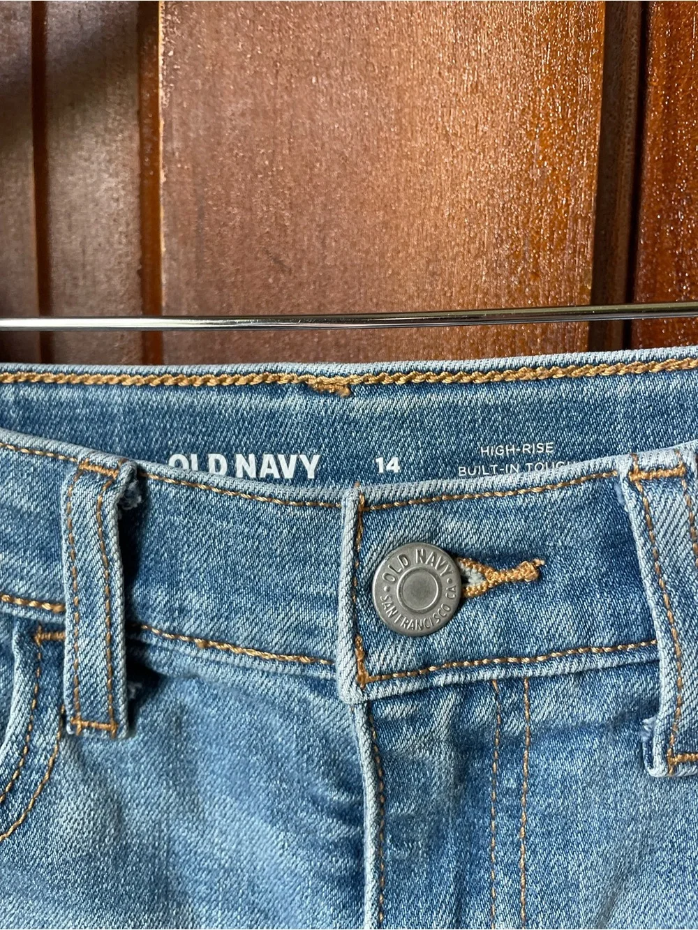 Old Navy girls size 14 high rise denim shorts